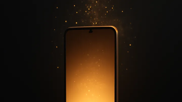 6SIX COM - Modern phone with glowing screen 6SIX COM Modern phone with glowing screen